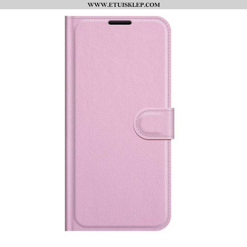 Etui Folio do Google Pixel 6 Klasyczna Sztuczna Skóra Liczi